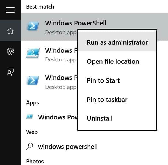 Reinstall Store and other preinstalled apps On Windows 10 pic01