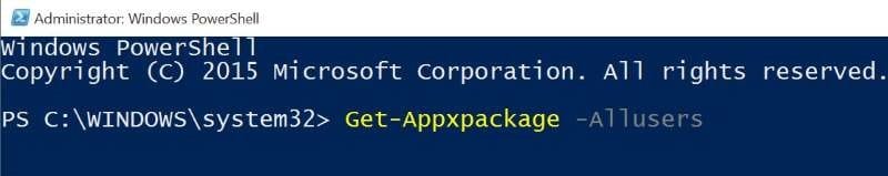 Reinstall Store and other preinstalled apps On Windows 10 pic1