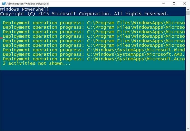 Reinstall Store and other preinstalled apps On Windows 10 pic5
