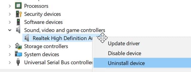Reinstall Windows 10 audio driver pic2