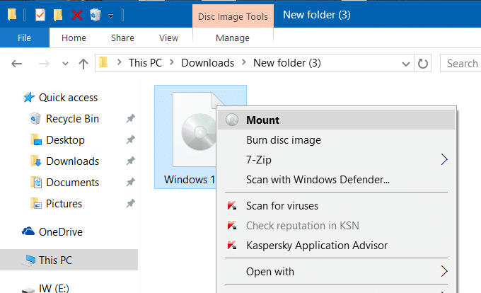 Reinstall Windows 10 without data loss step1