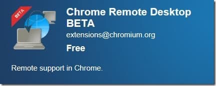 Remote Desktop in Google Chrome Browser