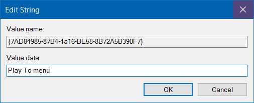 Remove Cast to device from context menu in Windows 10 step6