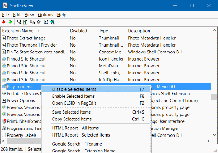 Remove Cast to device from context menu in Windows 10 step7