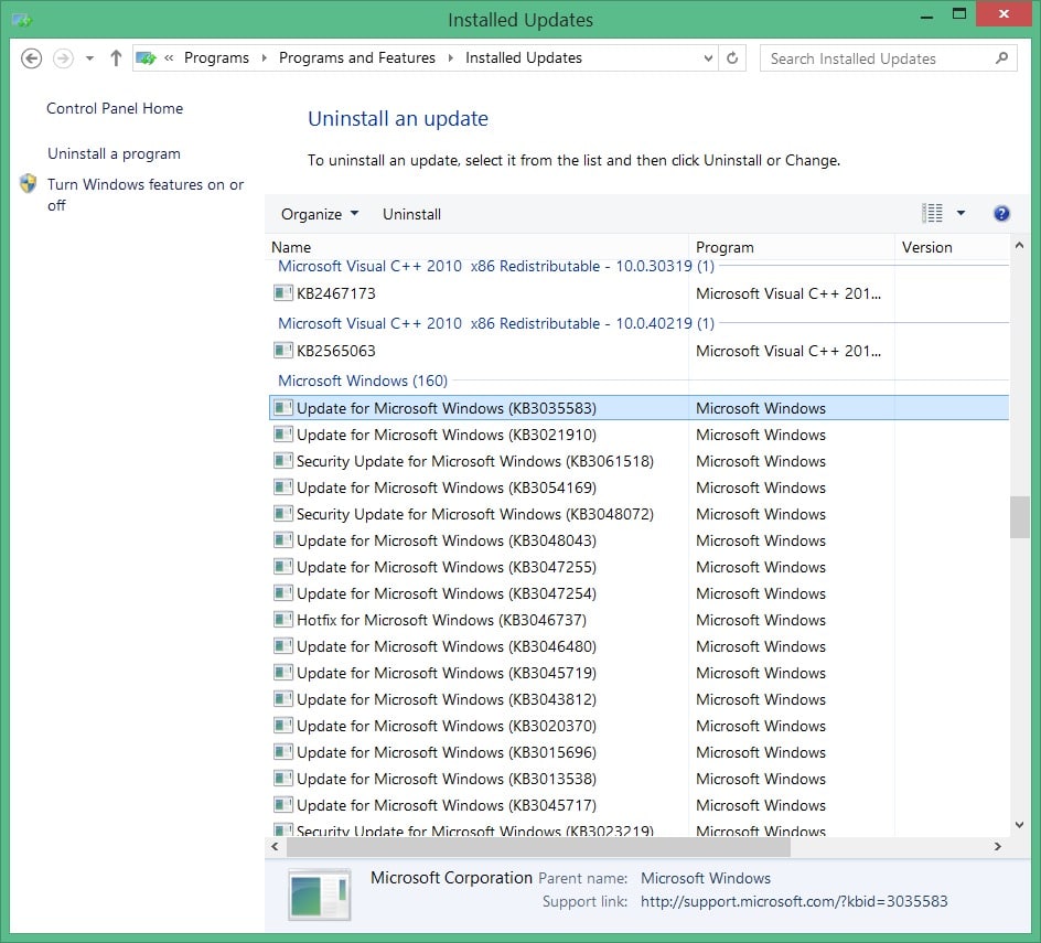 Remove Get Windows 10 from taskbar step10
