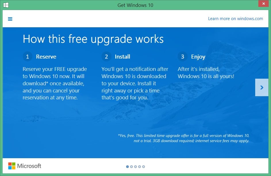 Remove Get Windows 10 from taskbar step3