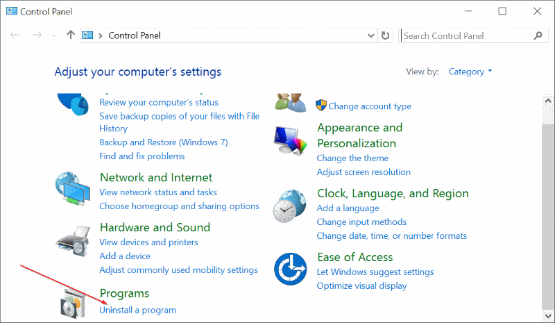 Remove Internet Explorer from Windows 10 Step2