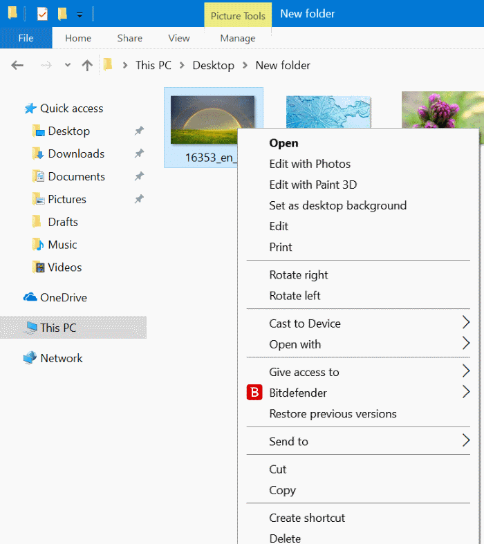 Remove Share from context menu in Windows 10 pic6