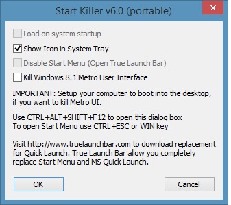 Remove Start button from Windows 8.1 taskbar picture1
