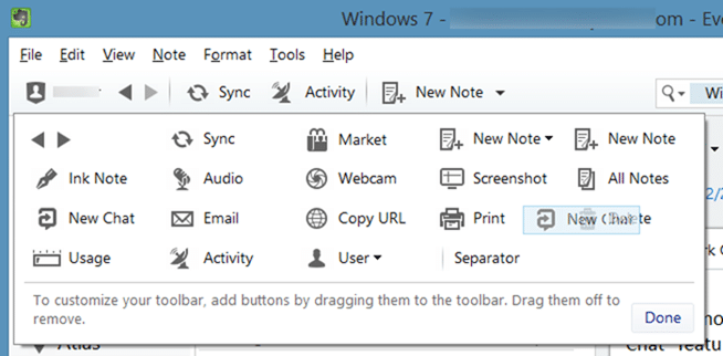 Remove Work Chat from Evernote picture2