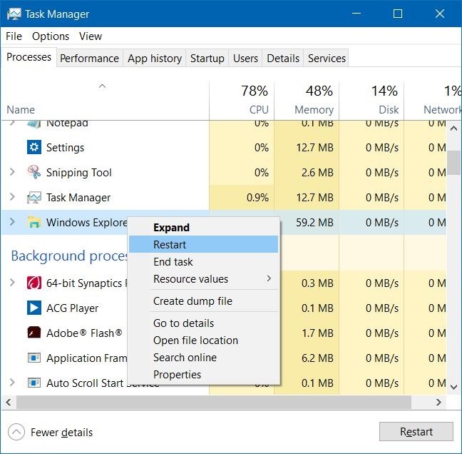 Remove airplane flight mode icon from Windows 10 taskbar step3