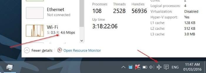 Remove airplane flight mode icon from Windows 10 taskbar