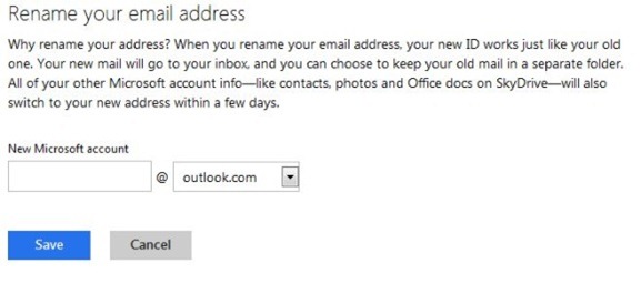 Rename Hotmail & Live Email Address To Outlook.com Step4