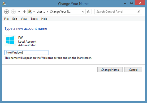 Rename Local Account Step4