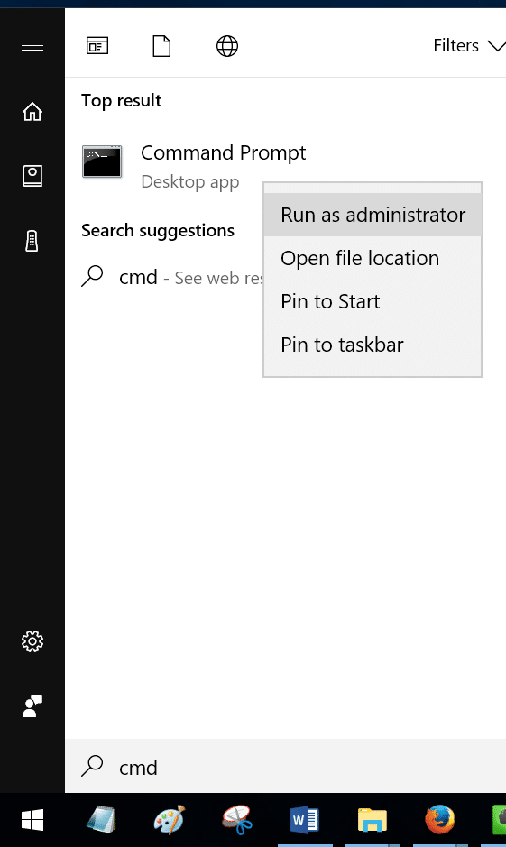 Repair corrupted system files in Windows 10 pic1