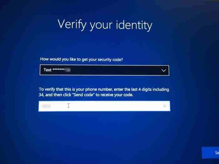 Reset Microsoft account password from login screen in Windows 10 (2)