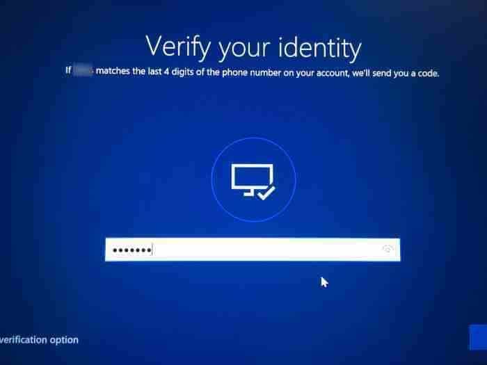 Reset Microsoft account password from login screen in Windows 10 (3)