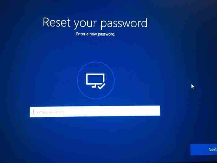 Reset Microsoft account password from login screen in Windows 10 (5)