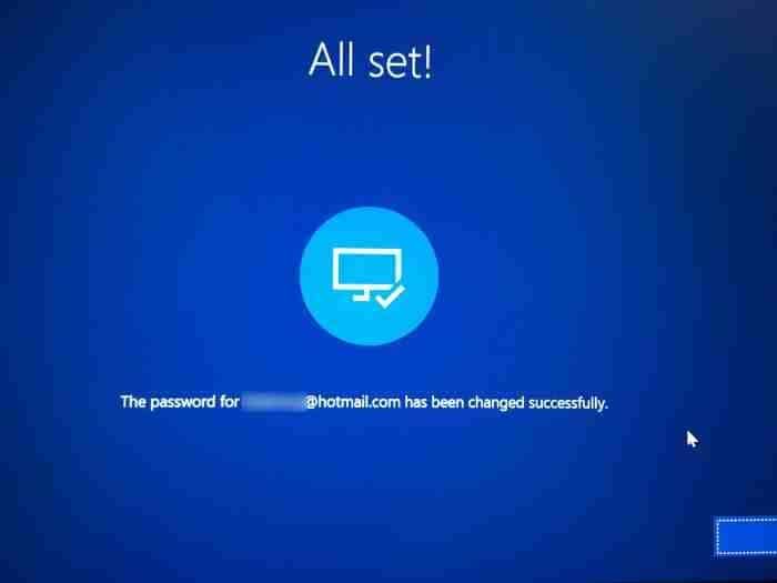 Reset Microsoft account password from login screen in Windows 10 (6)