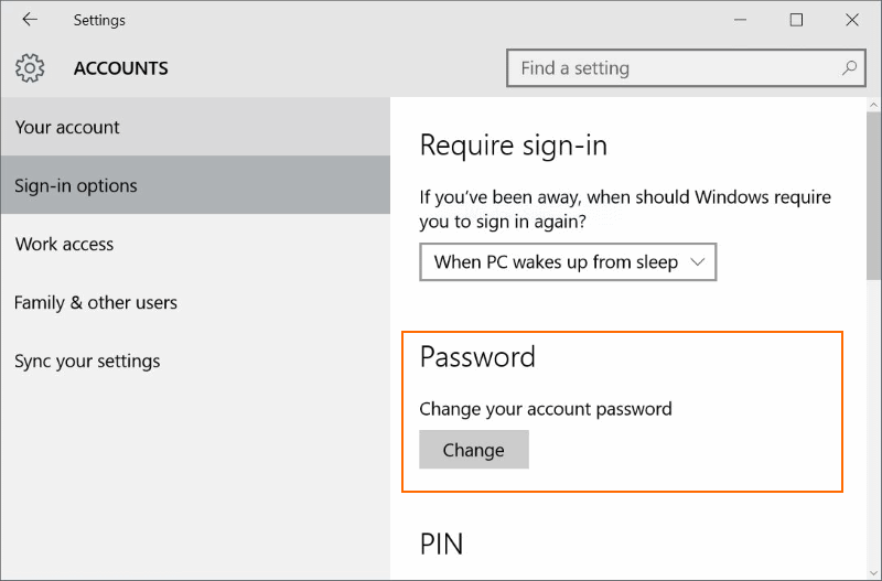 Reset or change Microsoft account password Windows 10 pic02