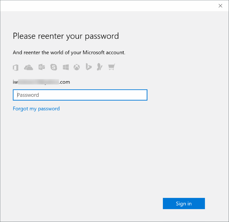 Reset or change Microsoft account password Windows 10 pic3