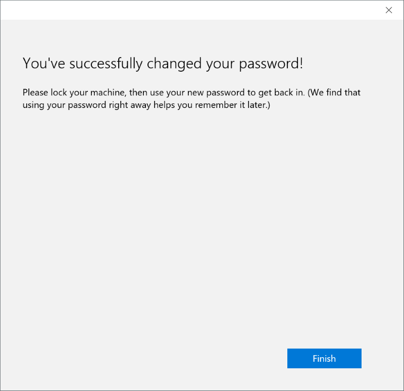 Reset or change Microsoft account password Windows 10 pic5
