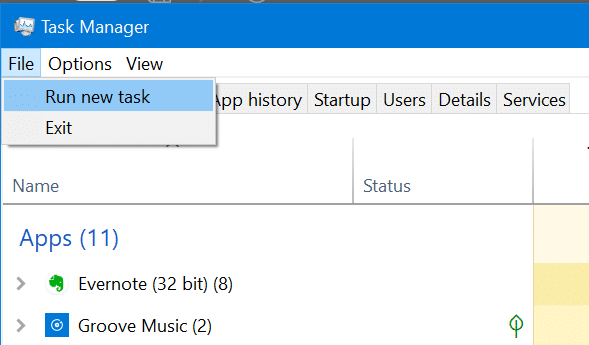 Restart Windows File Explorer in Windows 10 pic5