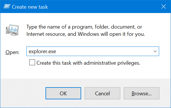 Restart Windows File Explorer in Windows 10 pic6