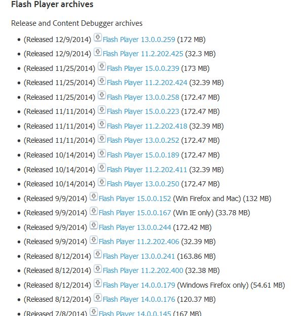 Revert to a previous version of Adobe Flash picture3