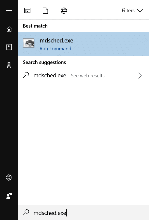 Run Memory Diagnostic test in Windows 10 pic2