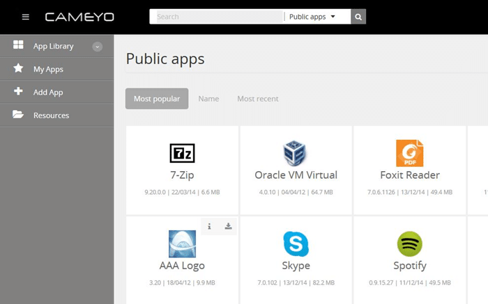 Run Windows programs from the cloud using Cameyo picture2