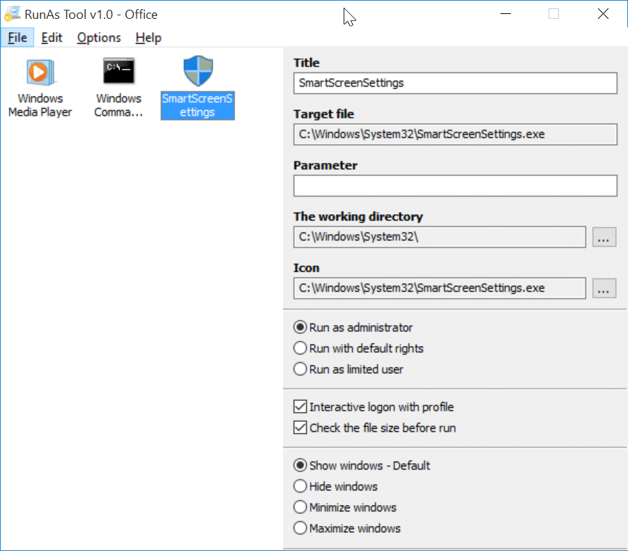 Run programs as admin without password Windows 10 (2)