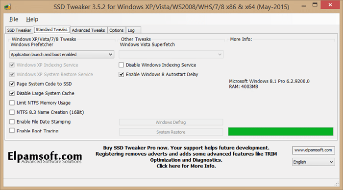 SSD Tweaker