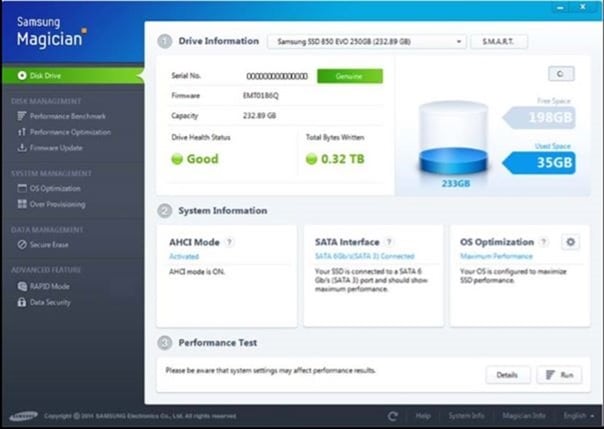 Samsung SSD Magician