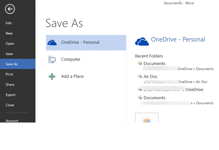 Save to computer by default in Office 2013 picture1
