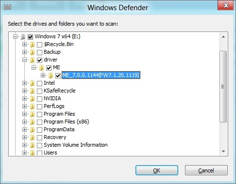 Scan A Folder Or Drive Using Windows 8 Defender