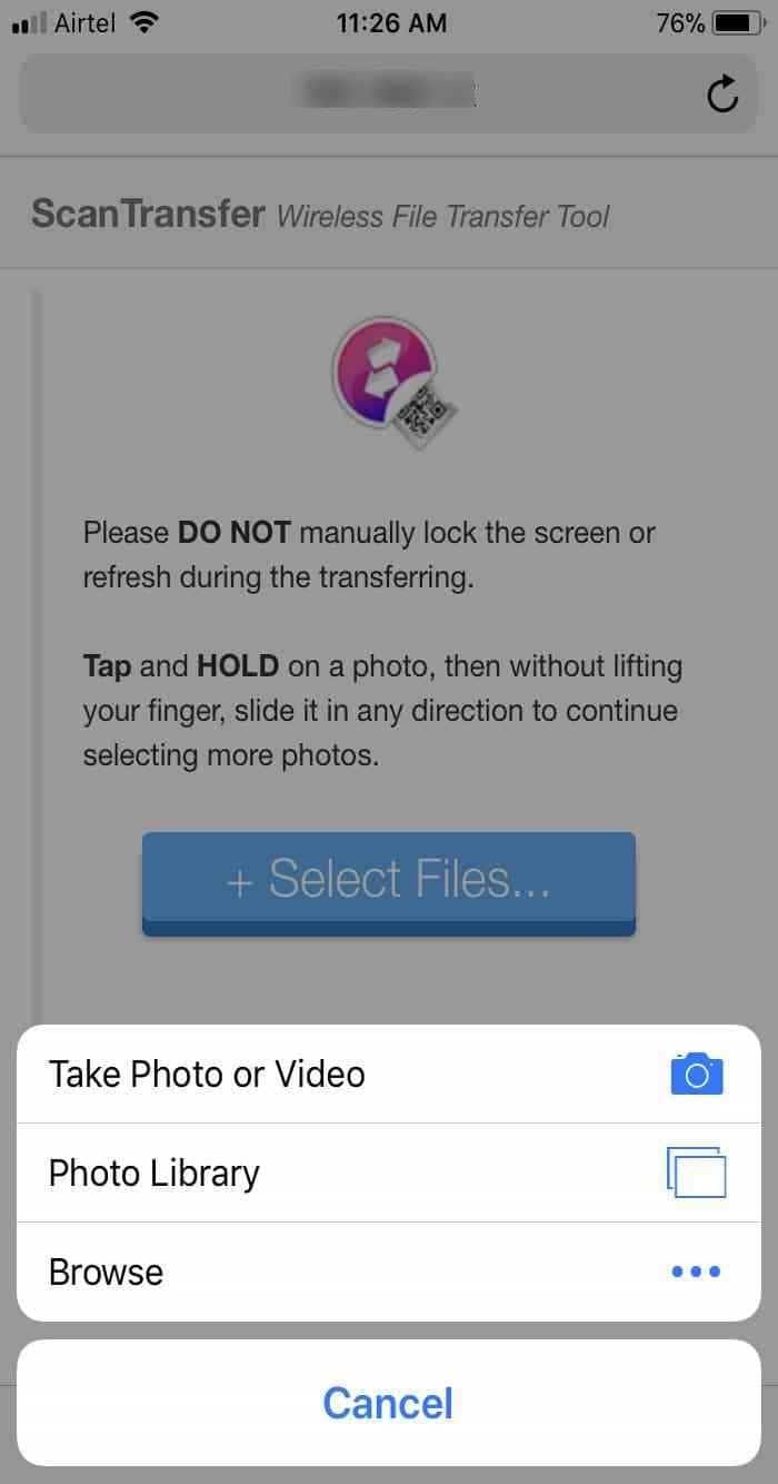 ScanTranfer transfer files from Android and iPhone to Windows 10 PC over WiFI pic6