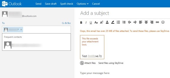 Send Attachments More Than 25 MB In Outlook