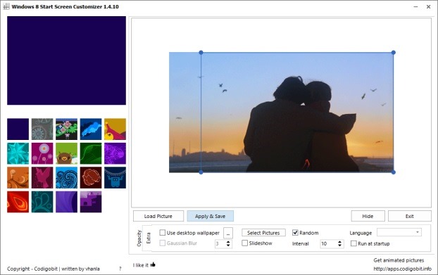 Set Animated Wallpaper or Video As Start Screen Background Picture1