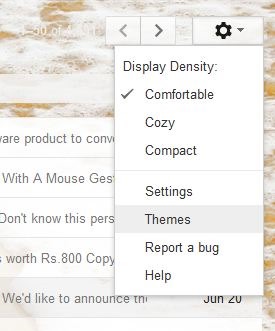 Set Custom Picture As Gmail Background