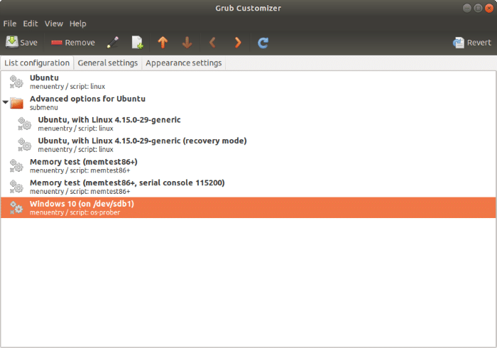 Set Windows 10 as default OS in dual boot with Ubuntu (1)