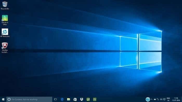 Set up Windows 10 pic last
