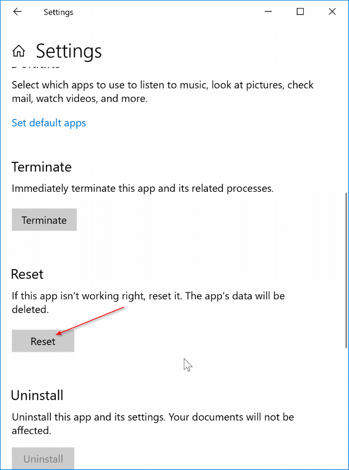 Settings app not working in Windows 10 (5)