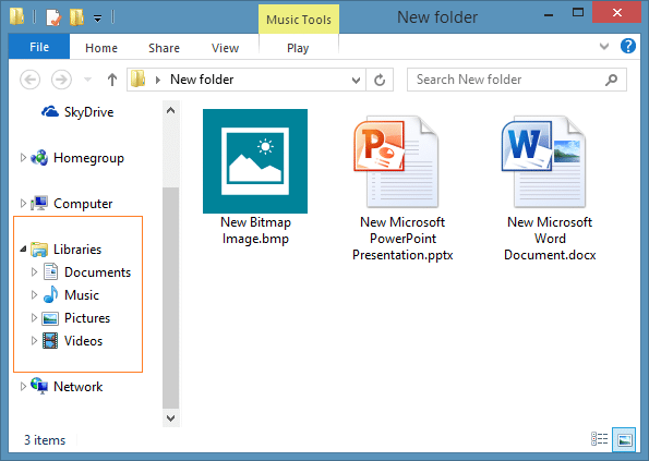 Show Libraries In Windows 8.1 Explorer Step2