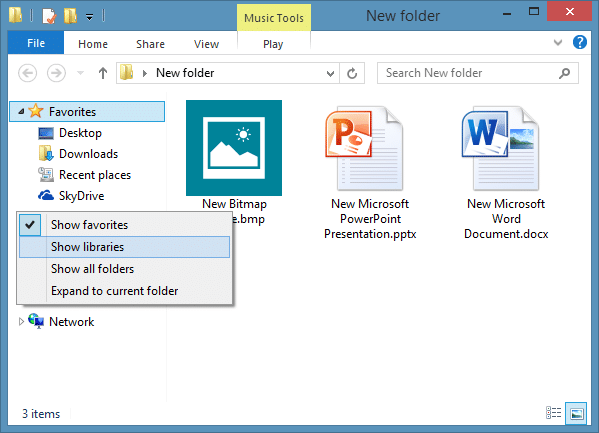 Show Libraries In Windows 8.1 Explorer Step6