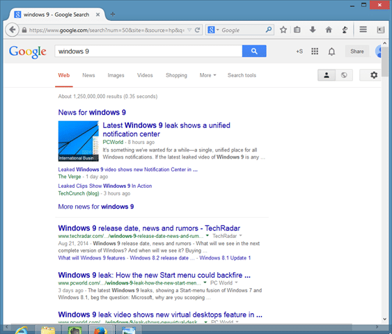 Show more results per page in Google