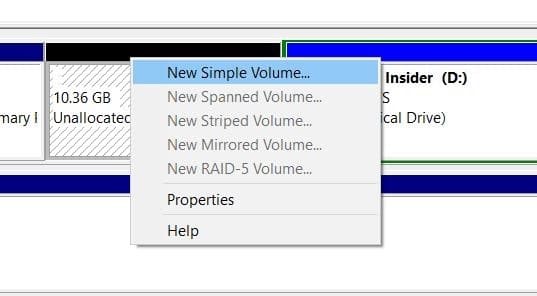 Shrink volume or partition in Windows 10 (4)