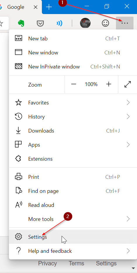 Sign out of Microsoft Edge in Windows 10