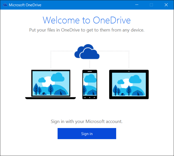 Sign out of OneDrive In Windows 10 Step5