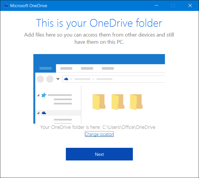 Sign out of OneDrive In Windows 10 Step7